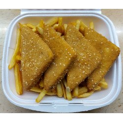 Rántott sajt tartármártással Meleg előételek (köret nélkül)