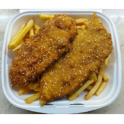 Szezámmagos csirke Csirkehúsból készült ételek(köret nélkül)