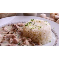 Tejszínes gombás csirkeragu Csirkehúsból készült ételek(köret nélkül)